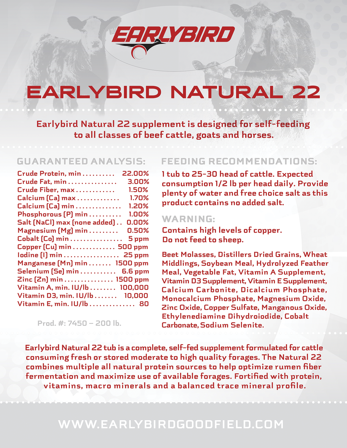 EARLYBIRD NATURAL 22